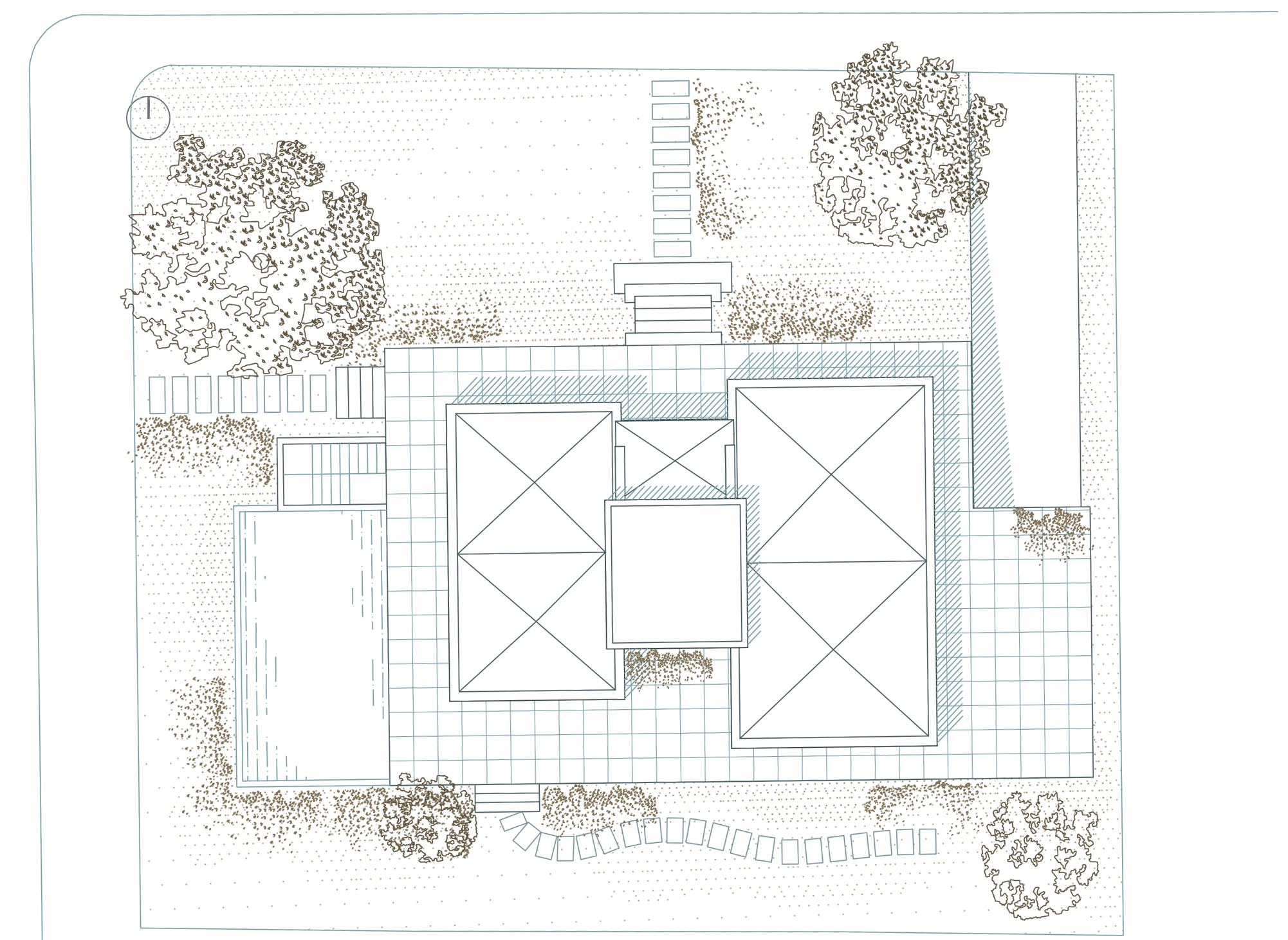 Floorplan of house project in Castelldefels, Spain.
